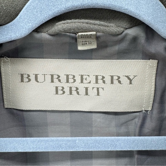 Burberry Double-Breasted wool cashmere Trench Coat with belt sz2 - Picture 11 of 16